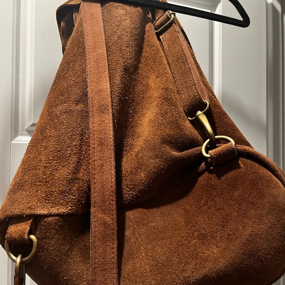 Free People Brown Suede Backpack - Picture 8 of 13